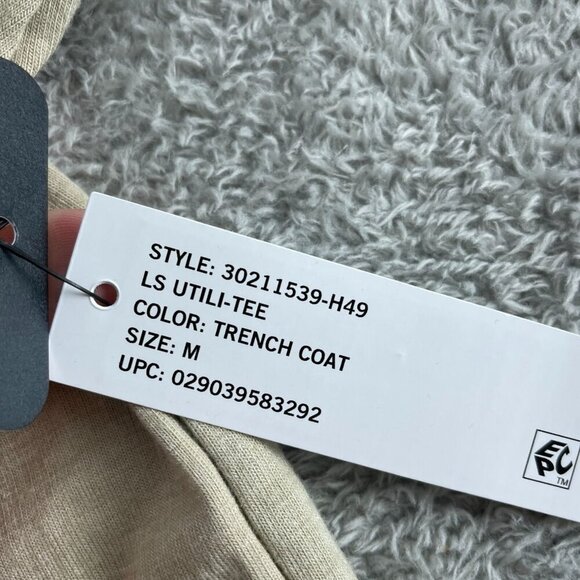 Bass Outdoor Long Sleeve Utility Tee Trench Coat Color Medium Size M NWT 4866 - Picture 6 of 9